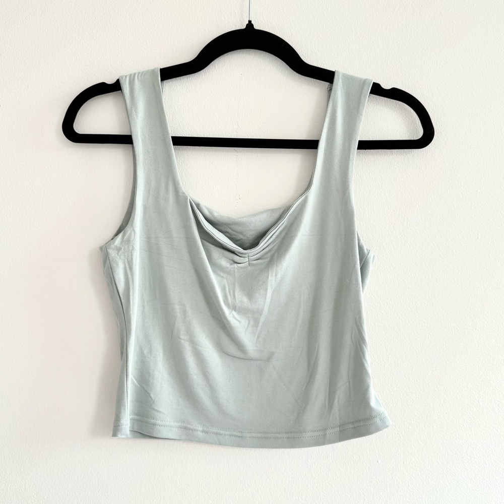 SHEIN Light Green Crop Top